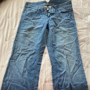 American Eagle super low-rise wide-leg jeans